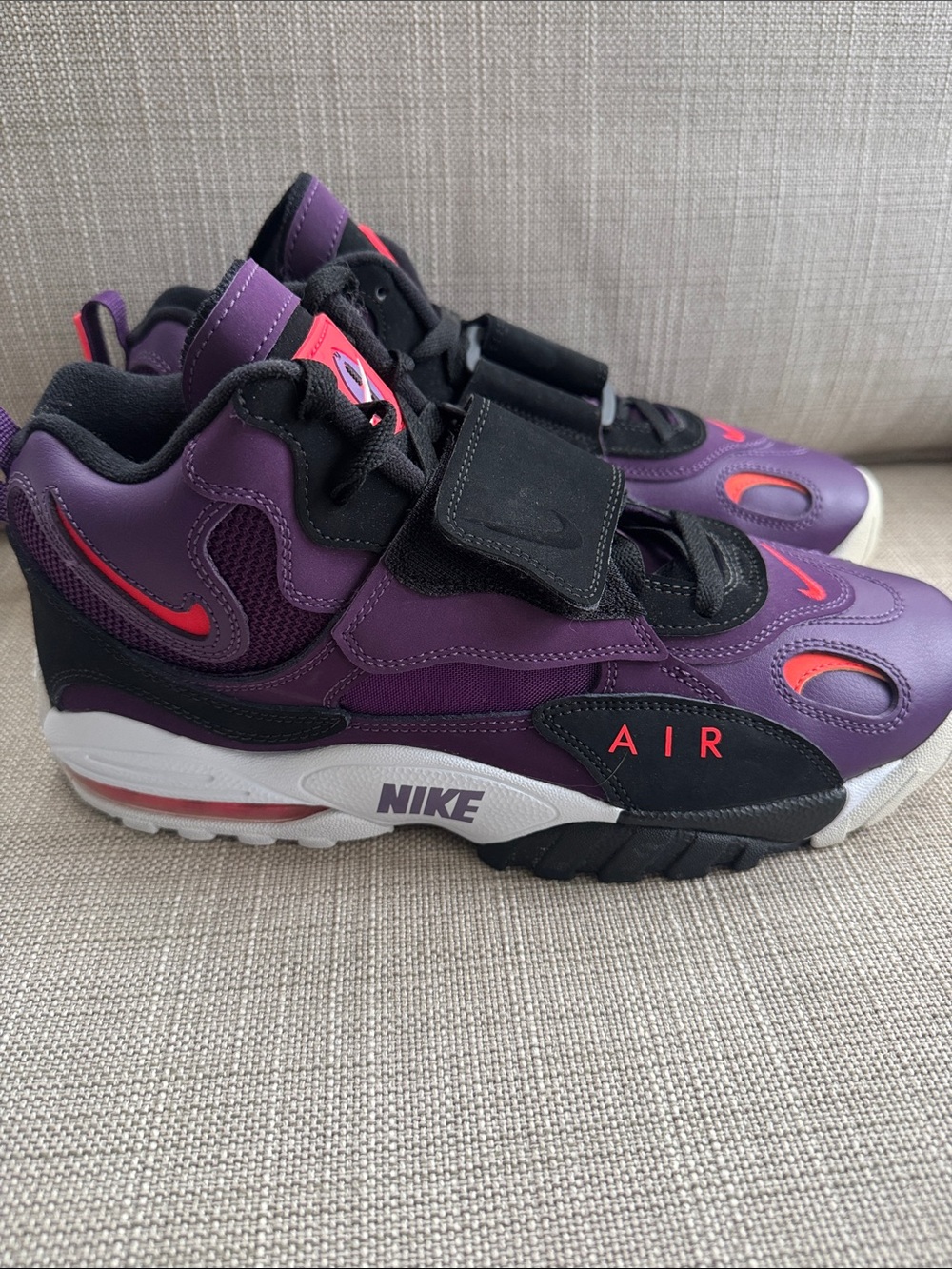 NIKE AIR MAX SPEED TURF NIGHT PURPLE DEION SANDERS Sz 10.5 zoom jet 95 97 DT 96